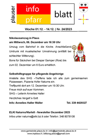 Plauser InfoPfarrBlatt Nr. 24/2023 (01.12.2023)